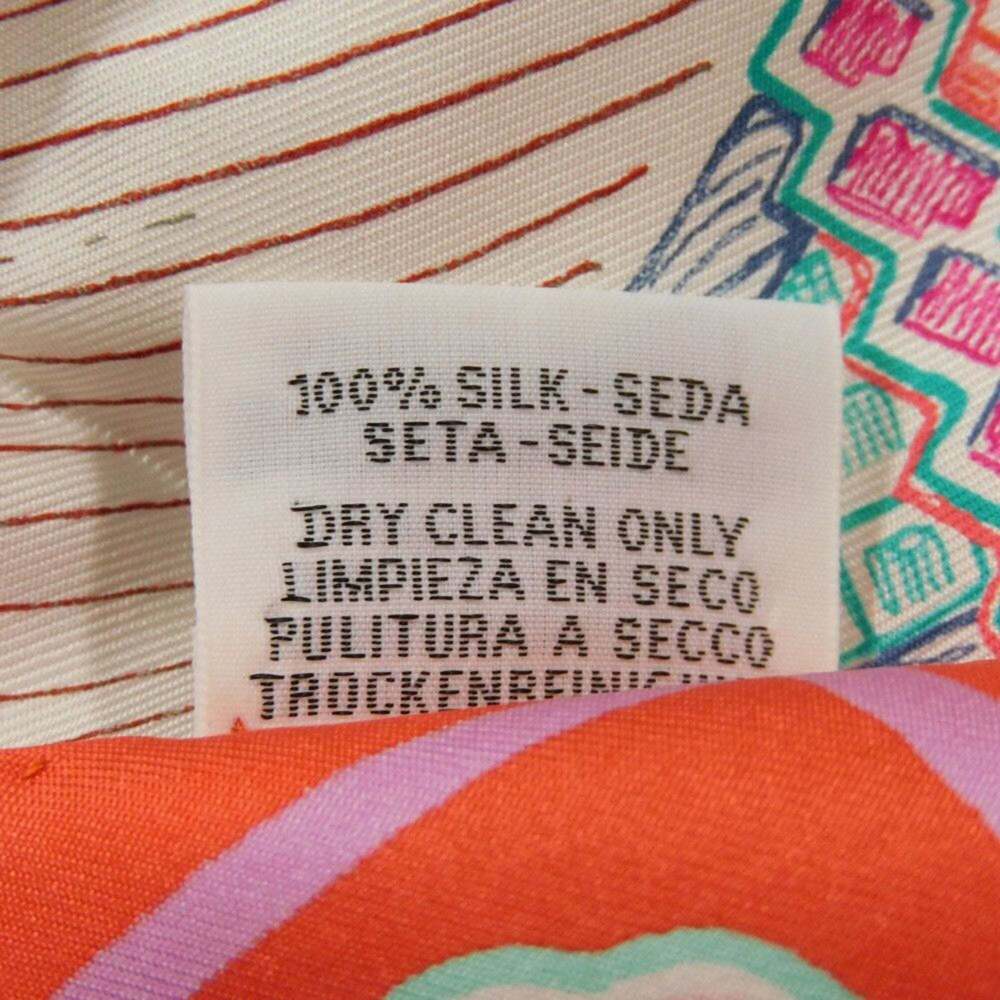 HERMES Authentic Red Silk Scarf - Picture 6 of 11